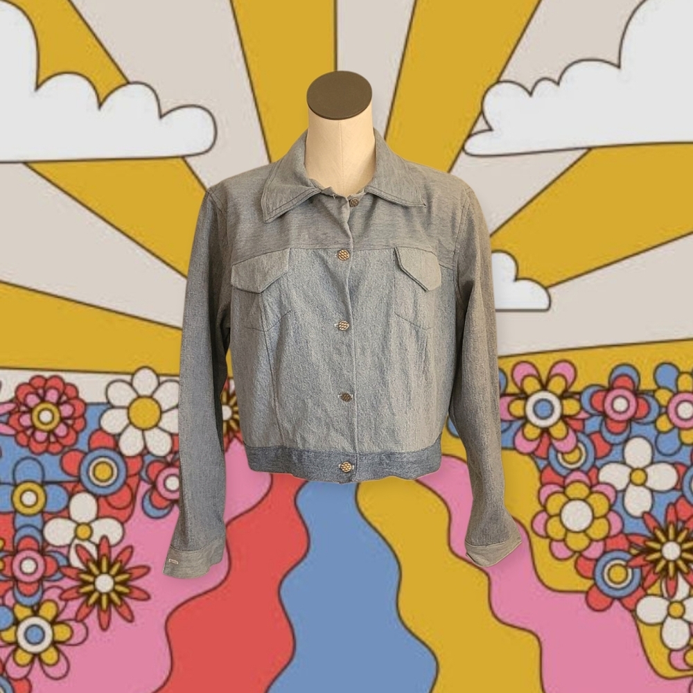 Vintage Handmade Blue Denim Jacket